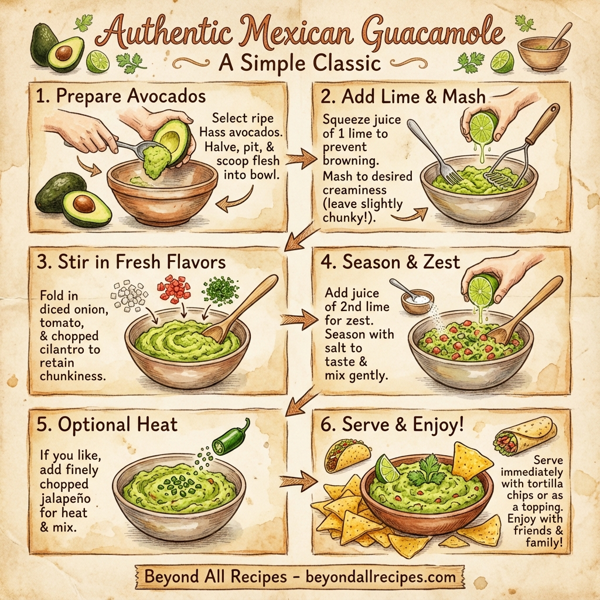 Authentic Mexican Guacamole: A Simple Classic instructions