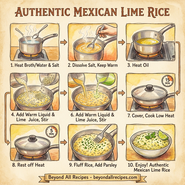 Authentic Mexican Lime Rice instructions