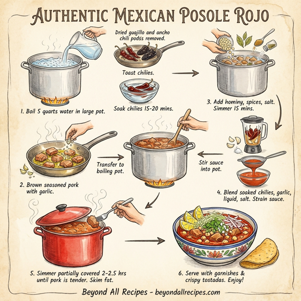 Authentic Mexican Posole Rojo instructions