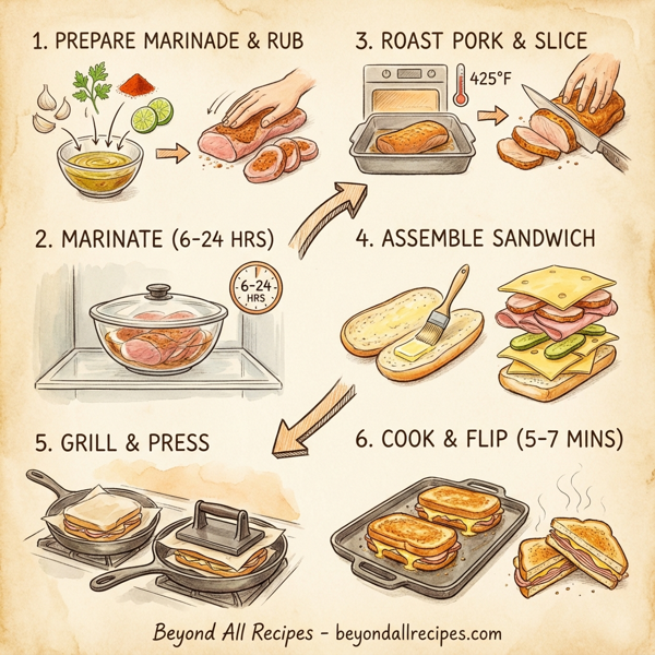 Authentic Miami Cuban Sandwich Delight instructions