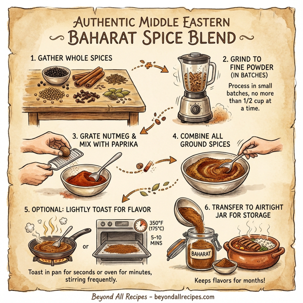 Authentic Middle Eastern Baharat Spice Blend instructions