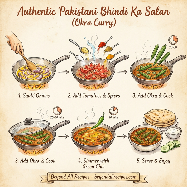 Authentic Pakistani Bhindi Ka Salan (Okra Curry) instructions