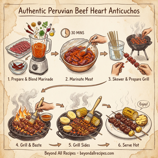 Authentic Peruvian Beef Heart Anticuchos instructions