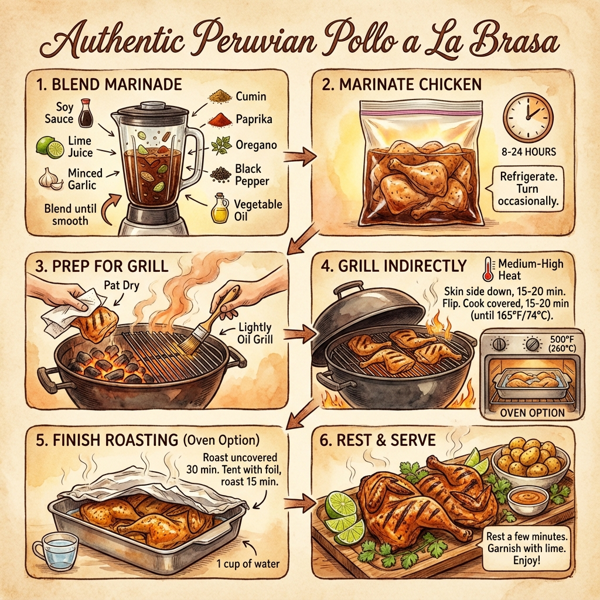 Authentic Peruvian Pollo a La Brasa instructions