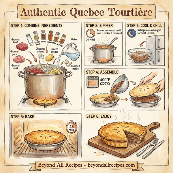 Authentic Quebec Tourtière instructions