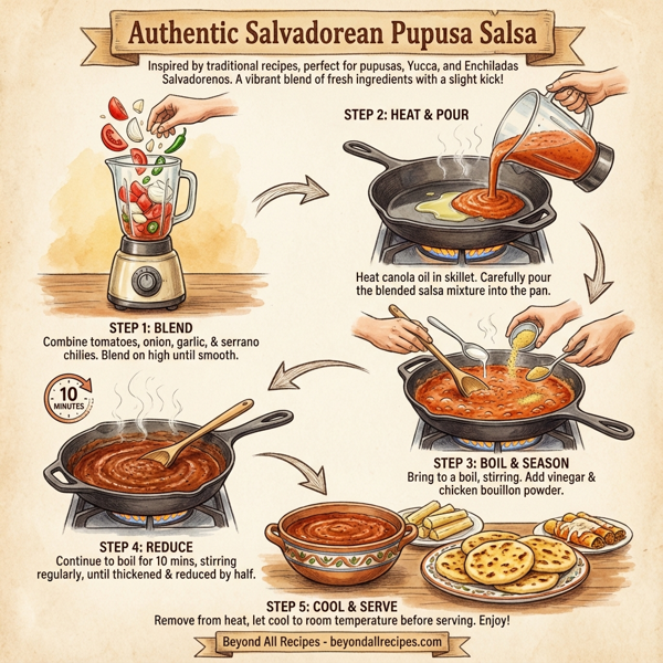 Authentic Salvadorean Pupusa Salsa instructions