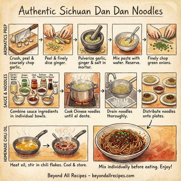 Authentic Sichuan Dan Dan Noodles instructions