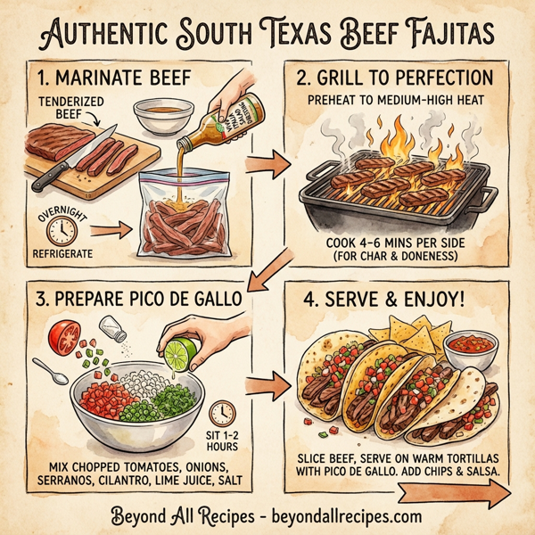 Authentic South Texas Beef Fajitas instructions