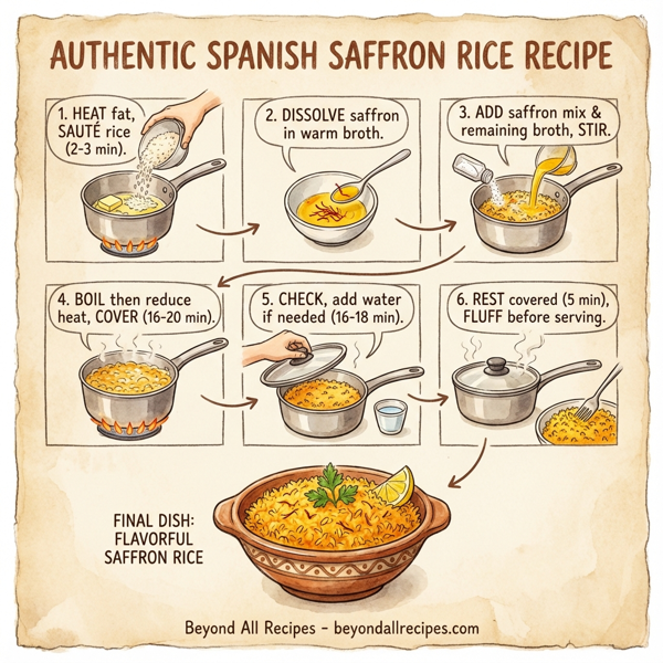 Authentic Spanish Saffron Rice instructions