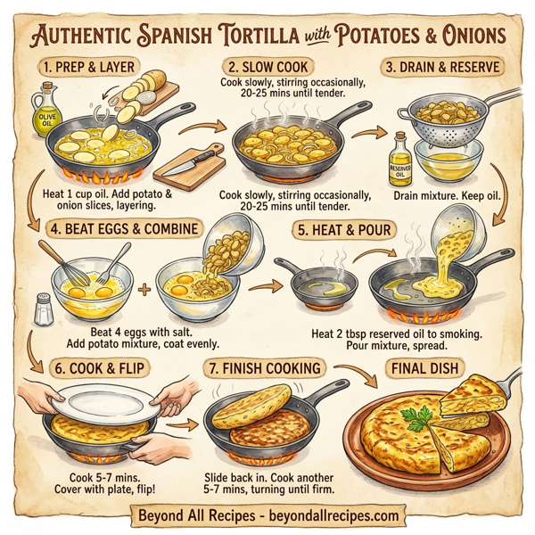 Authentic Spanish Tortilla with Potatoes and Onions instructions