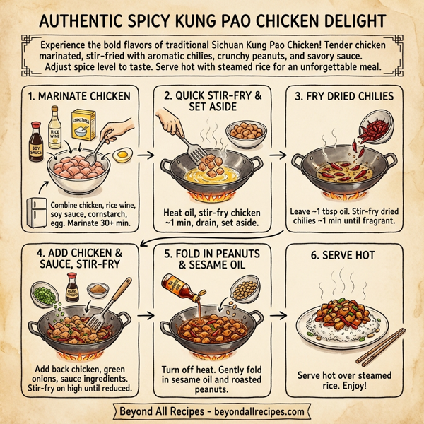 Authentic Spicy Kung Pao Chicken Delight instructions