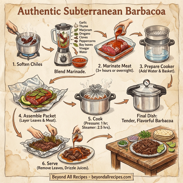 Authentic Subterranean Barbacoa instructions