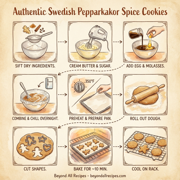 Authentic Swedish Pepparkakor Spice Cookies instructions