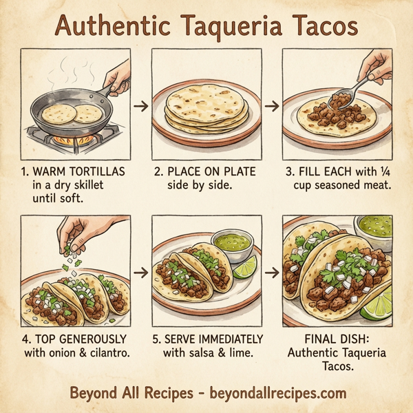 Authentic Taqueria Tacos instructions