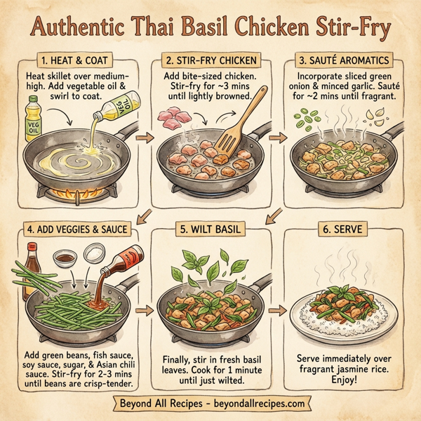 Authentic Thai Basil Chicken Stir-Fry instructions