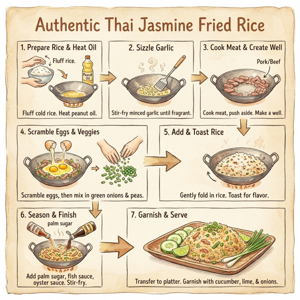 Authentic Thai Jasmine Fried Rice instructions