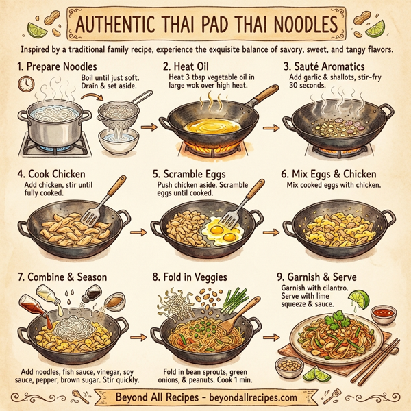 Authentic Thai Pad Thai Noodles instructions