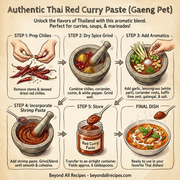 Authentic Thai Red Curry Paste instructions