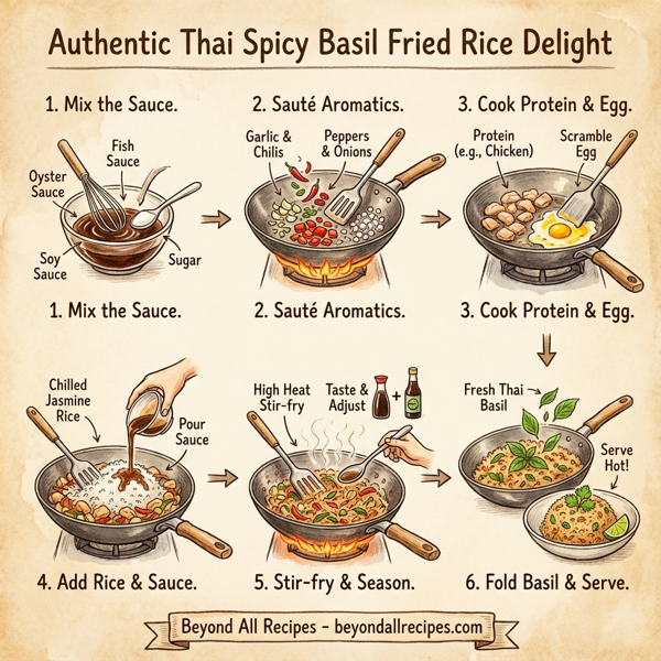 Authentic Thai Spicy Basil Fried Rice Delight instructions