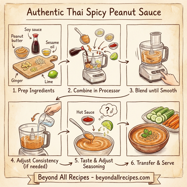Authentic Thai Spicy Peanut Sauce instructions