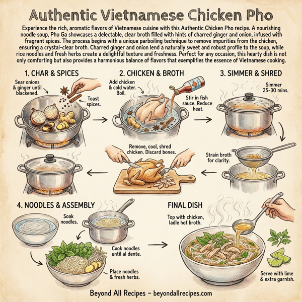 Authentic Vietnamese Chicken Pho instructions