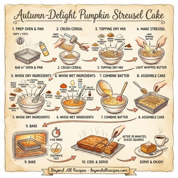 Autumn-Delight Pumpkin Streusel Cake instructions