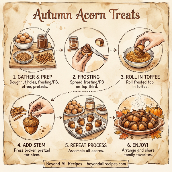 Autumn Acorn Treats instructions