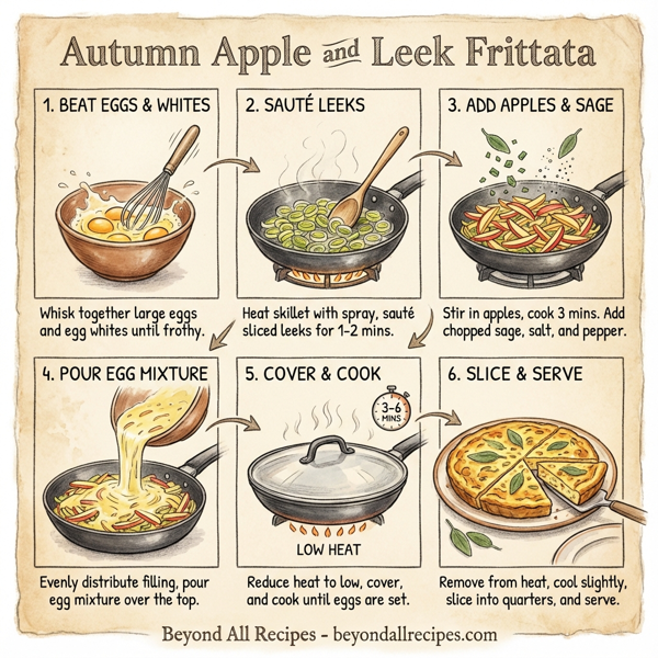 Autumn Apple and Leek Frittata instructions