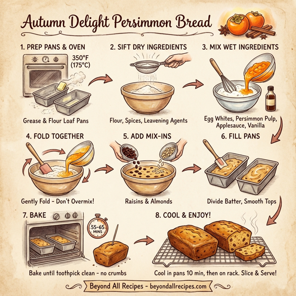 Autumn Delight Persimmon Bread instructions