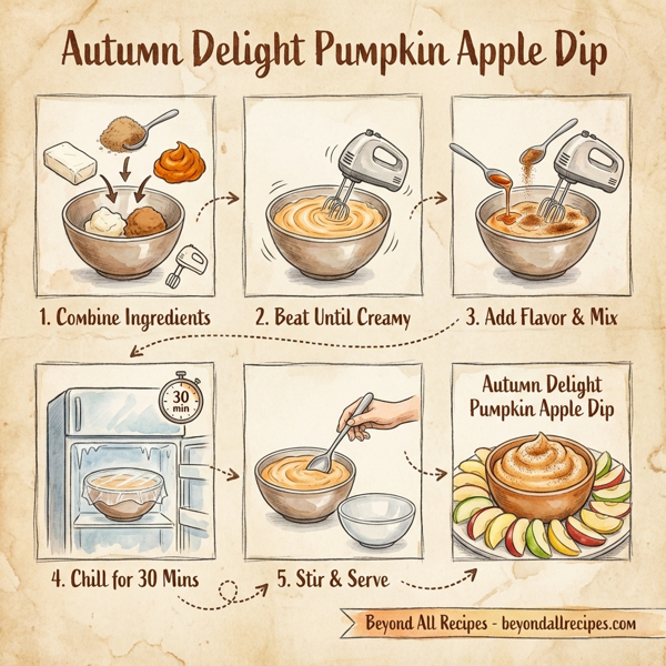 Autumn Delight Pumpkin Apple Dip instructions
