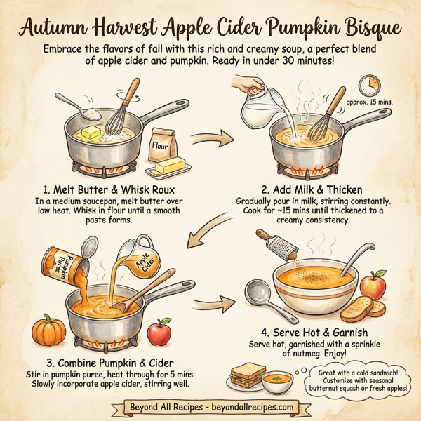 Autumn Harvest Apple Cider Pumpkin Bisque instructions