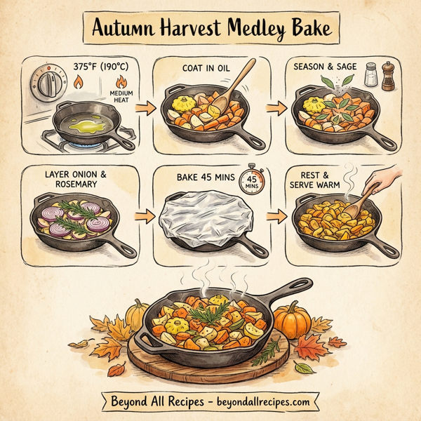 Autumn Harvest Medley Bake instructions