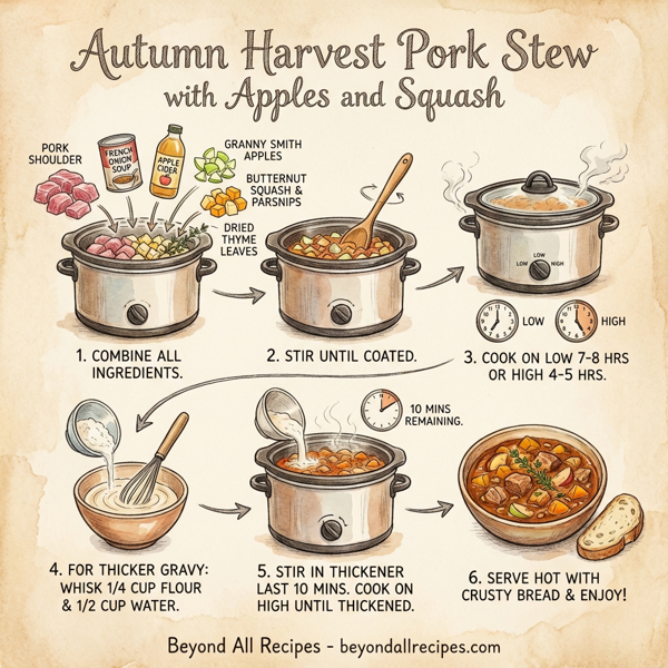 Autumn Harvest Pork Stew with Apples and Squash instructions