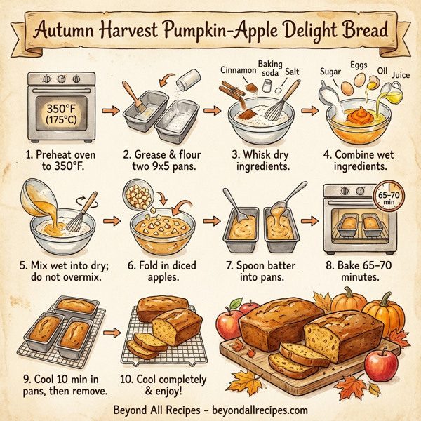 Autumn Harvest Pumpkin-Apple Delight Bread instructions