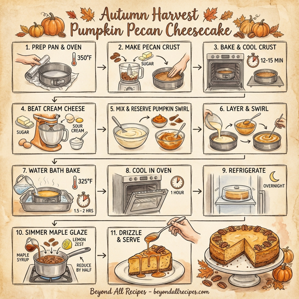Autumn Harvest Pumpkin Pecan Cheesecake instructions