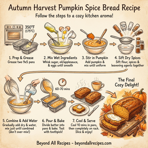 Autumn Harvest Pumpkin Spice Bread instructions