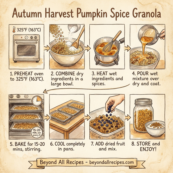 Autumn Harvest Pumpkin Spice Granola instructions