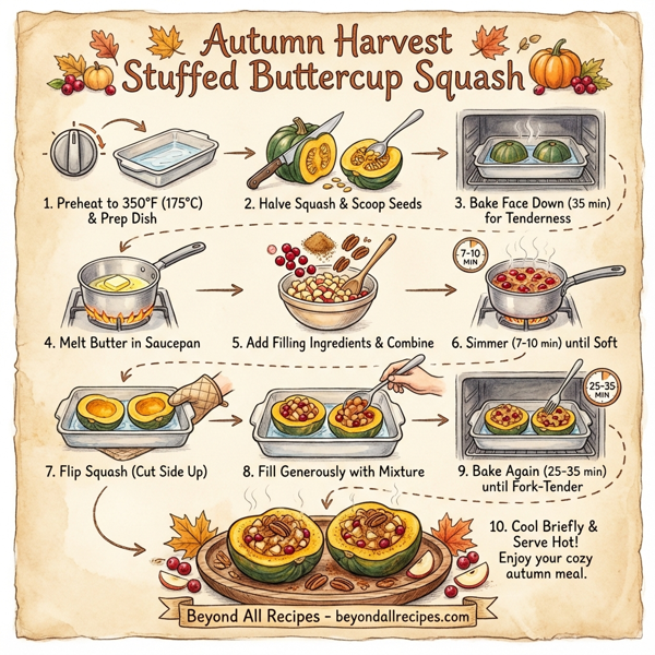 Autumn Harvest Stuffed Buttercup Squash instructions