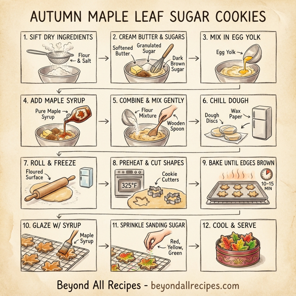 Autumn Maple Leaf Sugar Cookies instructions