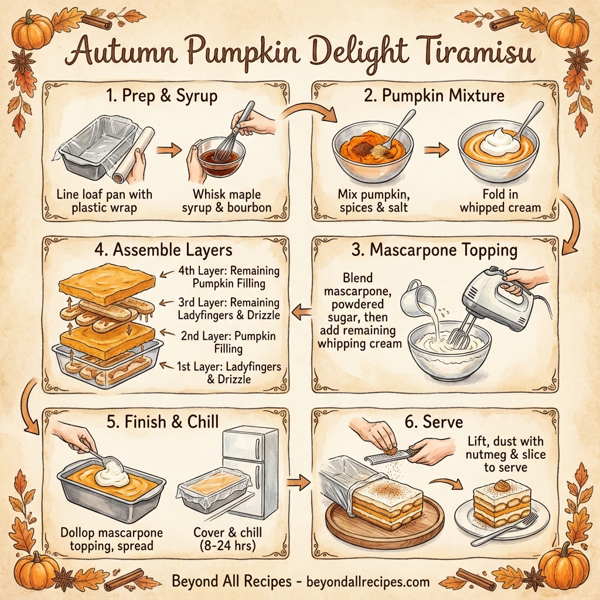 Autumn Pumpkin Delight Tiramisu instructions