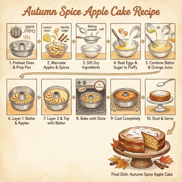 Autumn Spice Apple Cake instructions