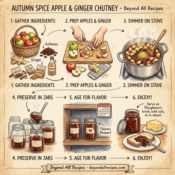 Autumn Spice Apple & Ginger Chutney instructions