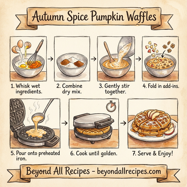 Autumn Spice Pumpkin Waffles instructions