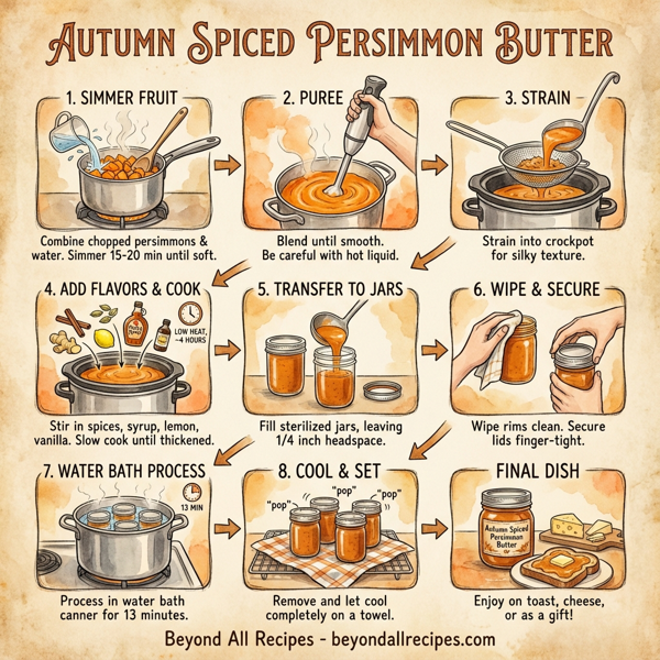Autumn Spiced Persimmon Butter instructions