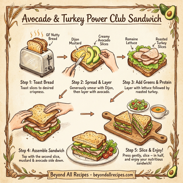 Avocado & Turkey Power Club Sandwich instructions