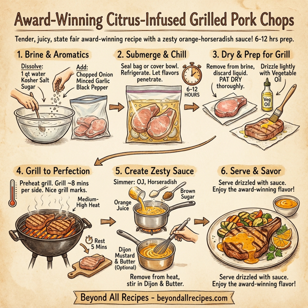 Award-Winning Citrus-Infused Grilled Pork Chops instructions