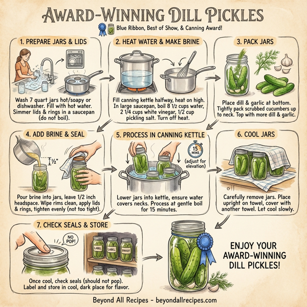 Award-Winning Dill Pickles instructions