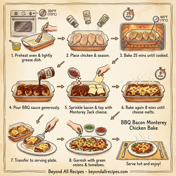 BBQ Bacon Monterey Chicken Bake instructions