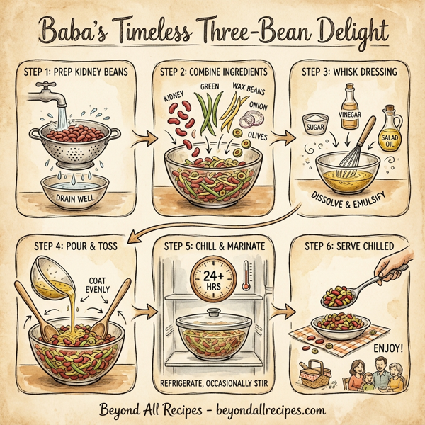 Baba's Timeless Three-Bean Delight instructions