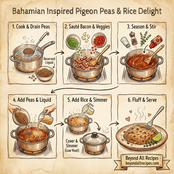 Bahamian Inspired Pigeon Peas & Rice Delight instructions